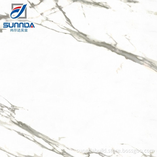 Factory of tiles in China White Natural Texture Glaze Ceramic Tile for the Hall